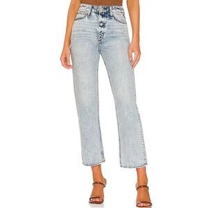 rag & bone Jeans Womens 26 Alex High Rise Ankle Straight Venice Acid Wash Crop